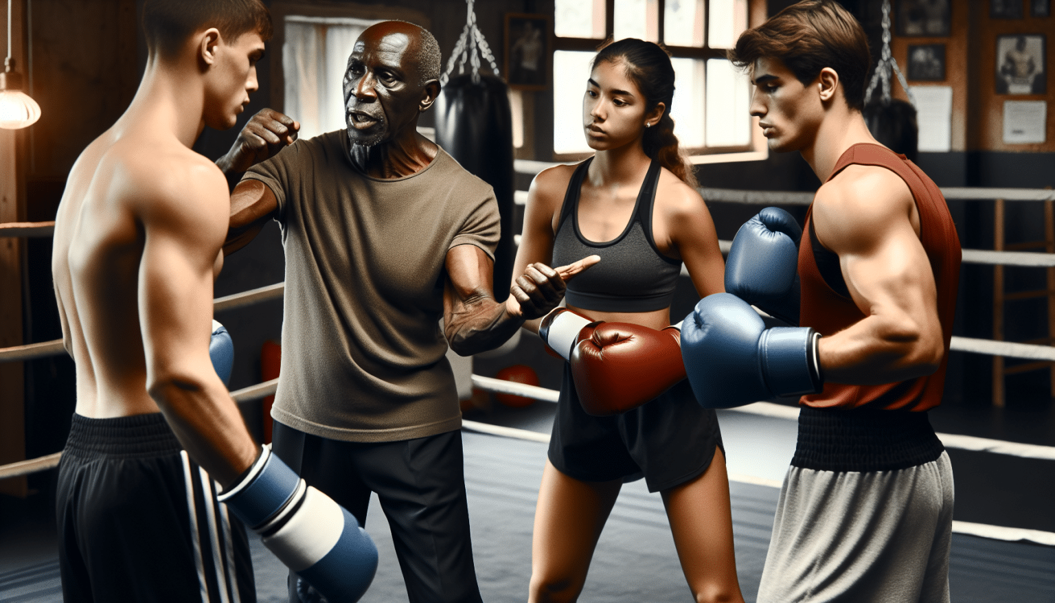 L’entraîneur et ancien champion James Page prépare les combattants pour leur avenir