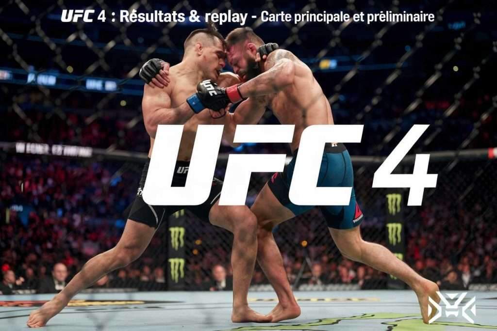 UFC 4 : résultats & replay – carte principale et préliminaire