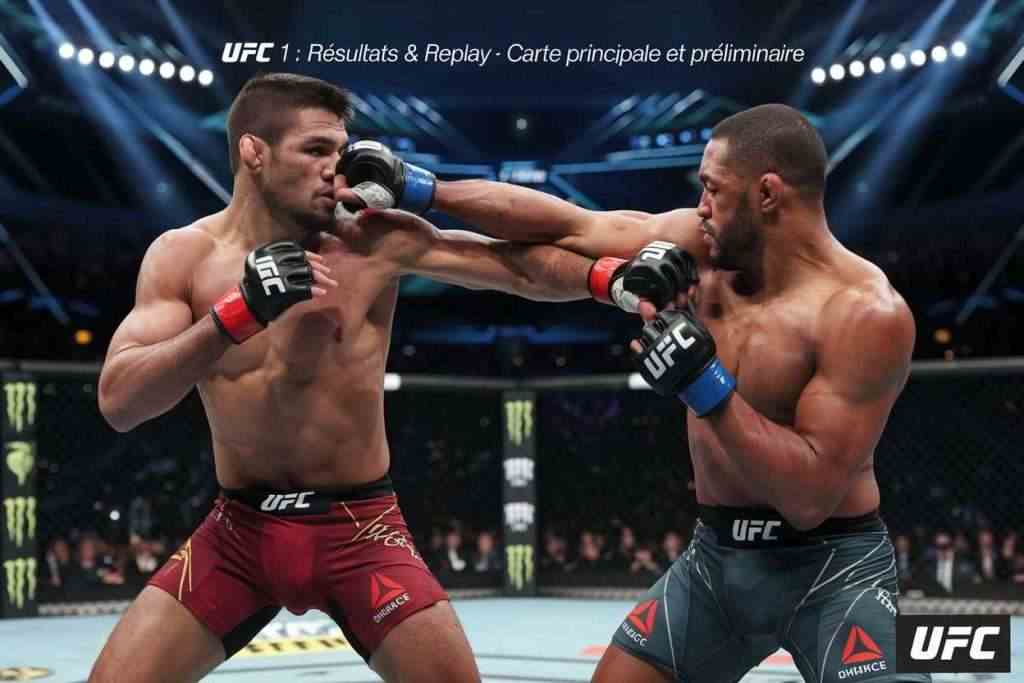 UFC 1 : résultats & replay – carte principale et préliminaire