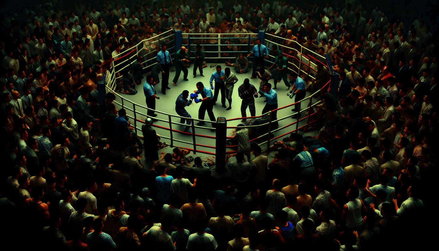 Bagarre géante : Les autorités interviennent dans l’octogone pour stopper la mêlée