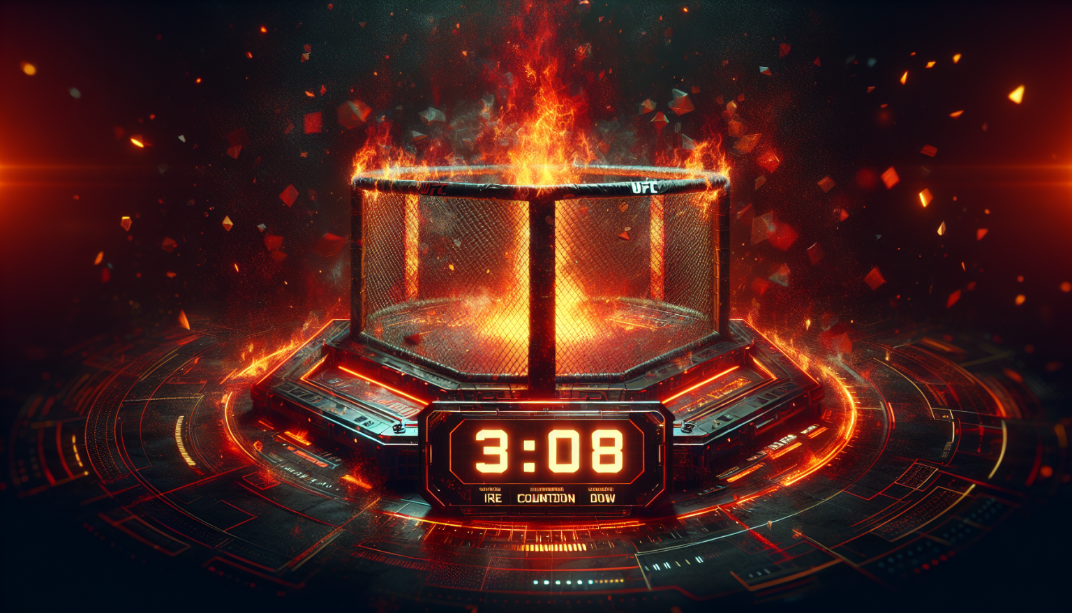 Vidéo Bouillante du Compte à Rebours UFC 308