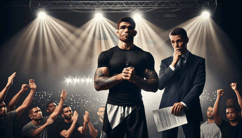 Un combattant demande un contrat à Dana White lors de la conférence UFC 308 et réalise son rêve