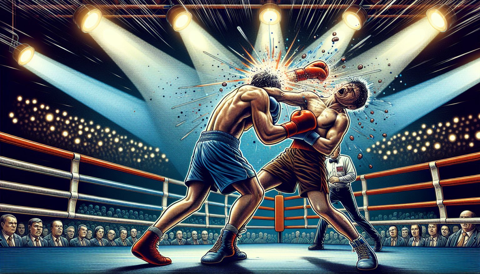 Poings Fatals : Un Combatif Emporté après un KO Dévastateur