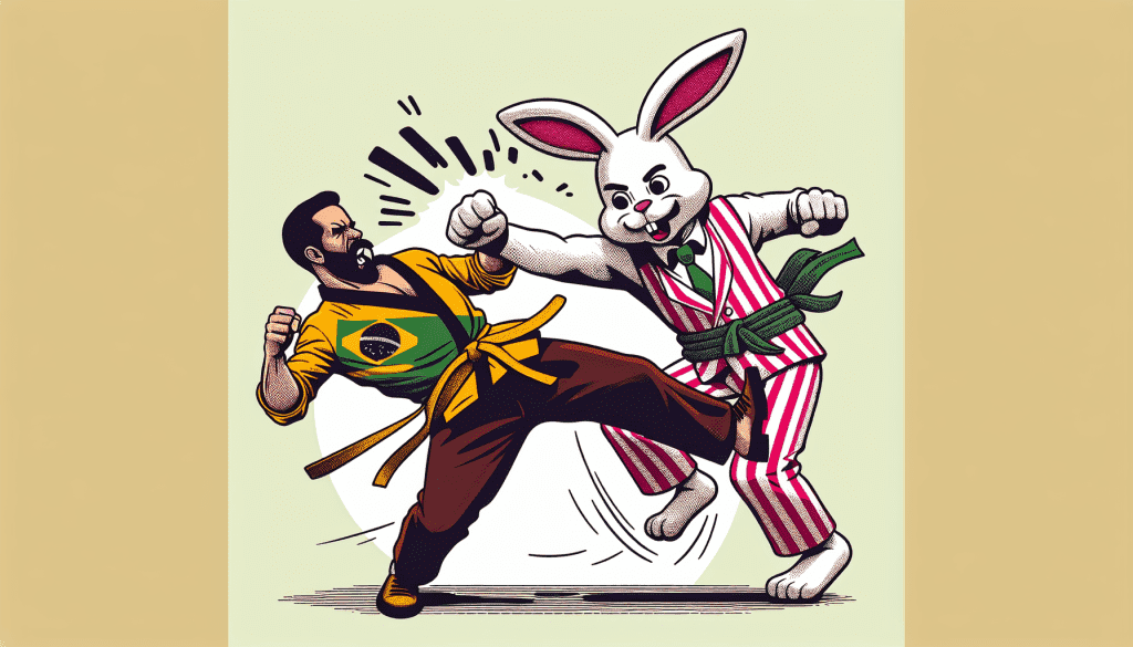 Découvrez Alex Pereira en lapin assommer un comique brésilien d’un coup au corps