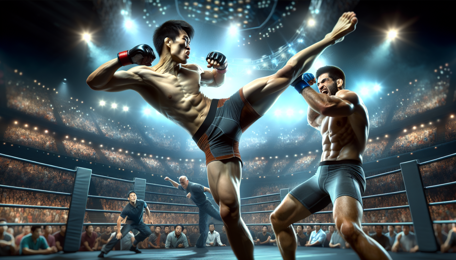 Admirez le coup de pied foudroyant de Kiyoto Takahashi au RISE combat.