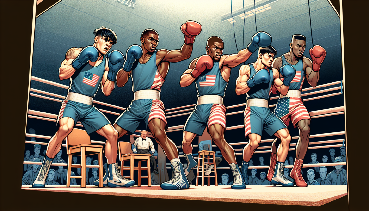 Cinq boxeurs de l’équipe américaine se qualifient pour les finales des Championnats du Monde de Boxe U19