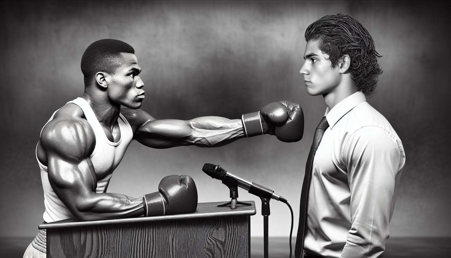 Keyshawn Davis ne parvient pas à énerver Gustavo Lemos lors de la conférence de presse.