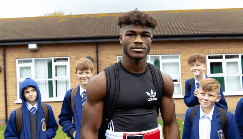 Keyshawn Davis visite une école de Norfolk avant l’événement principal de son retour.