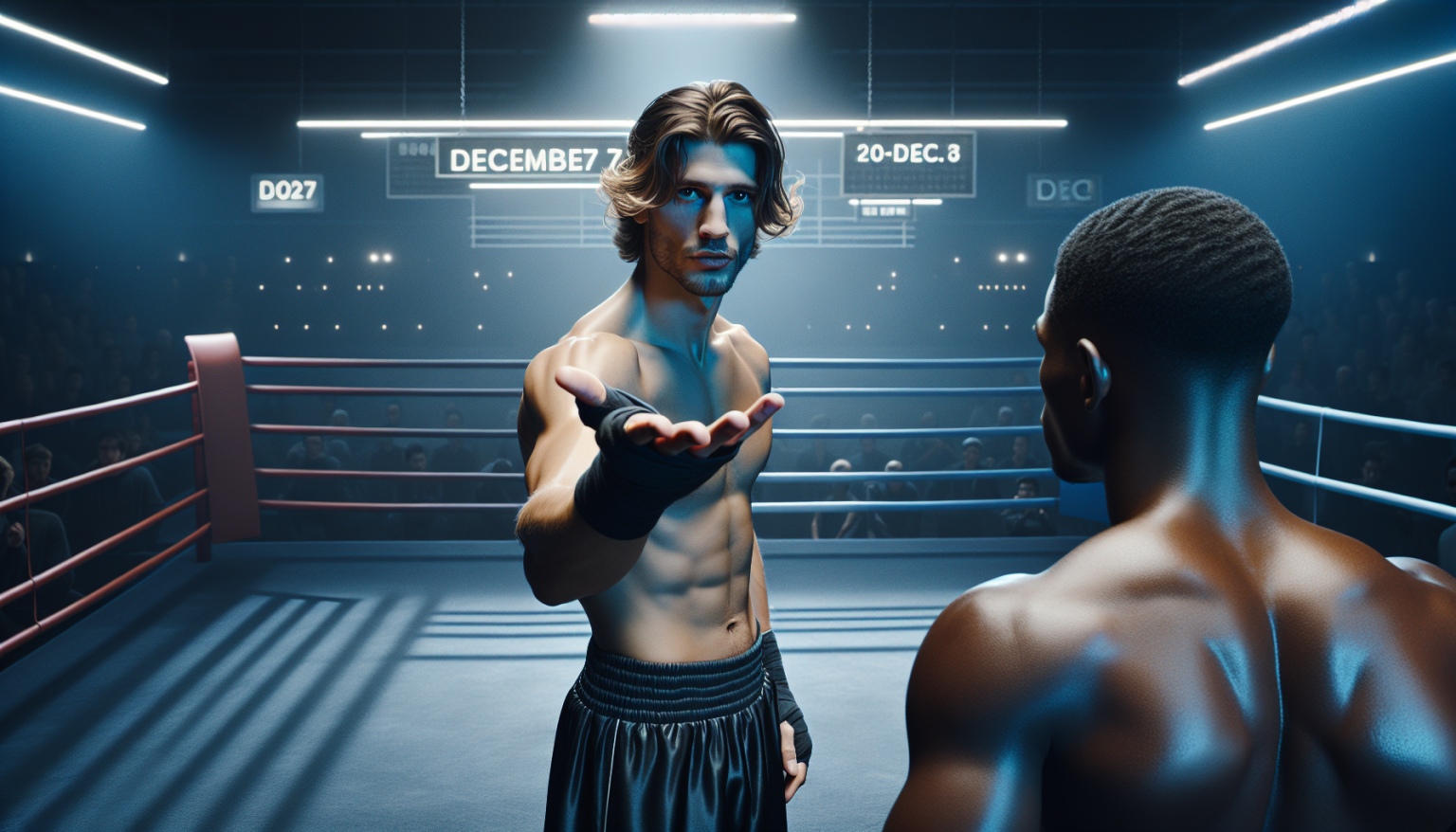 Liam Paro exhorte Richardson Hitchins à ne pas fuir lors de leur combat du 7 décembre.