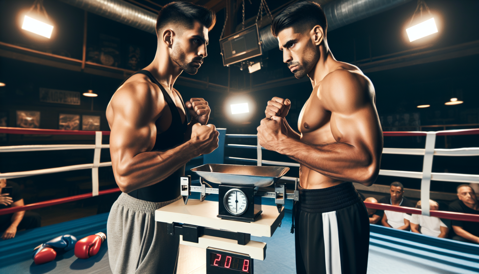 Subriel Matías et Roberto Ramirez passent le poids pour le combat de samedi.