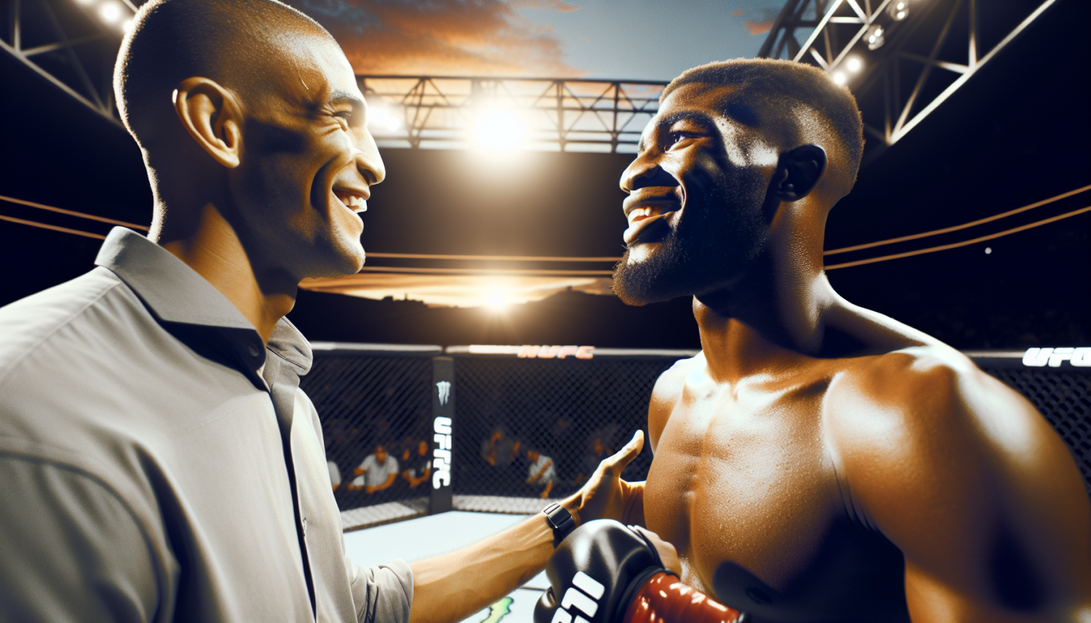 Israel Adesanya réagit à son passage dans l’interview de Manel Kape à l’UFC Tampa