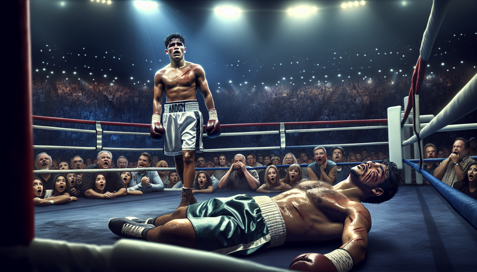 Andy Dominguez se remet d’un knockdown pour l’emporter sur Angel Geovanny Meza Morales.