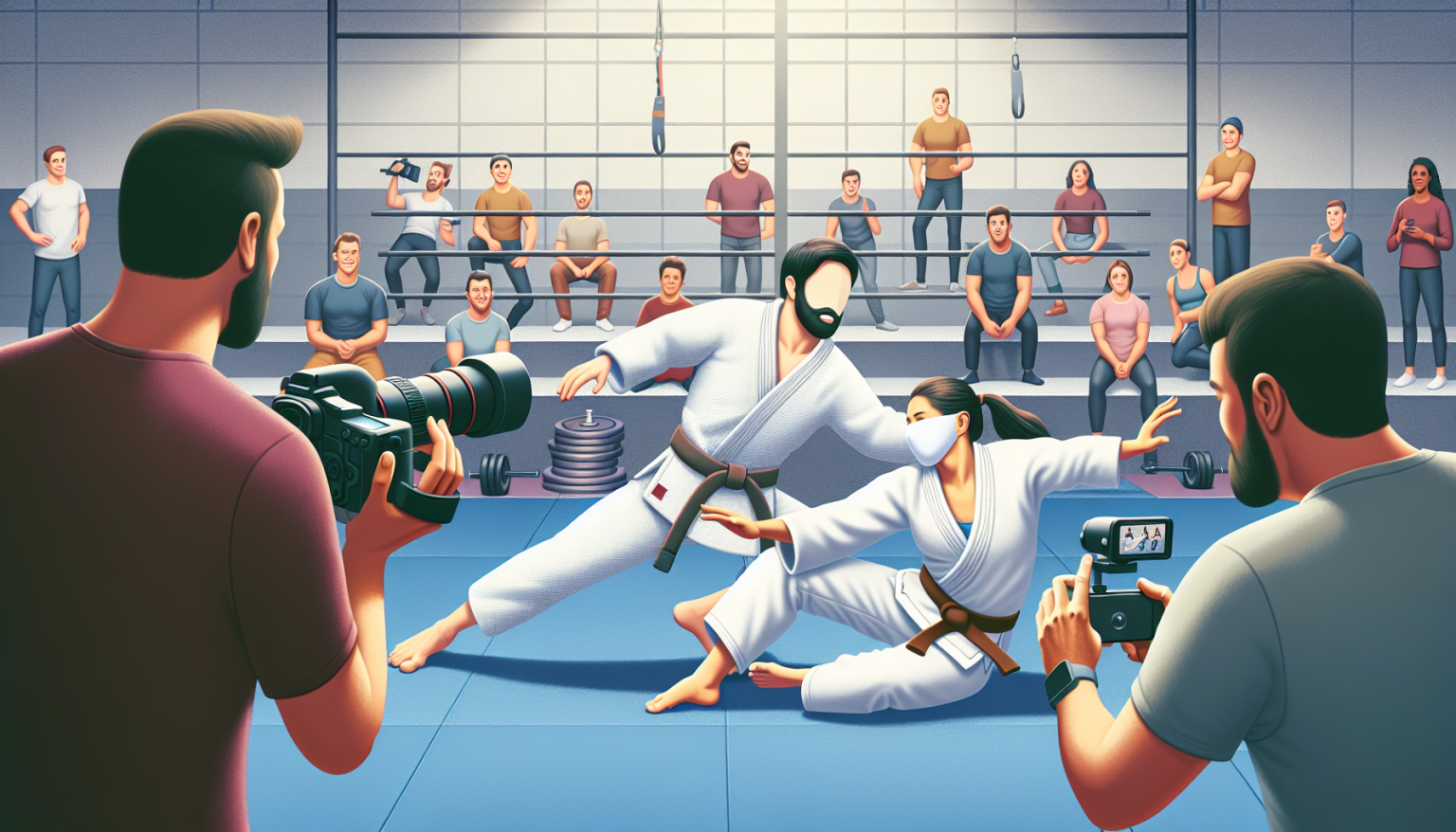 Découvrez un YouTuber piégé par Kayla Harrison lors d’un entraînement stupéfiant