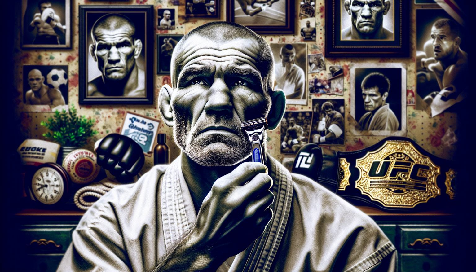 Jiri Prochazka se rase en soutien à son plus grand fan contre le cancer