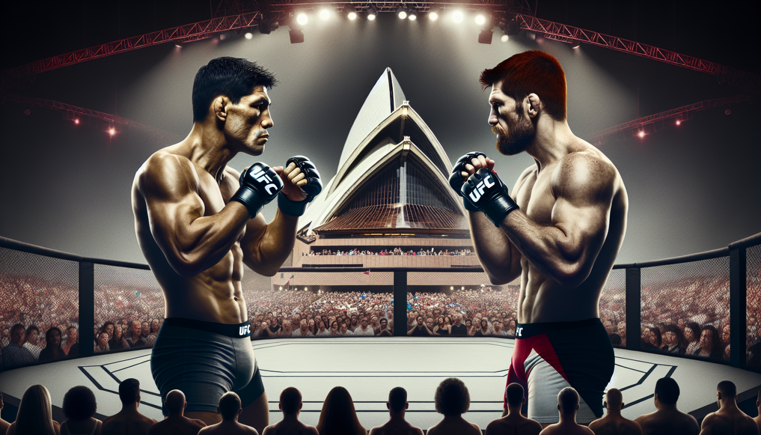 Alex Pereira aux côtés de Sean Strickland pour le titre UFC 312 à Sydney