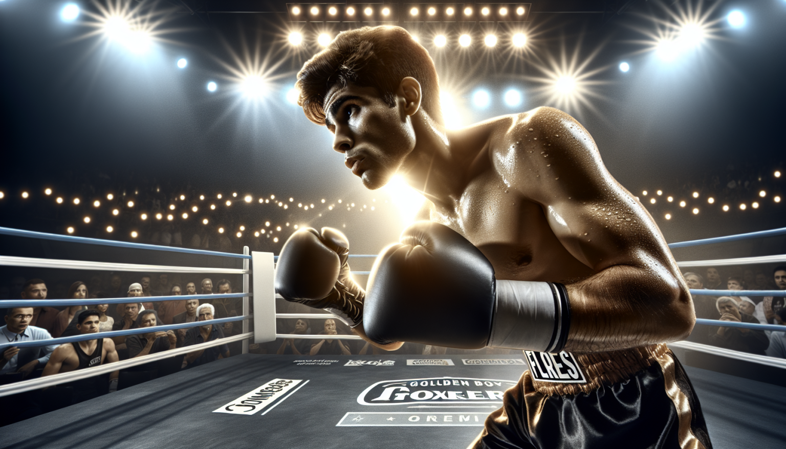 Grant Flores vole la vedette lors de la soirée Golden Boy à Commerce.