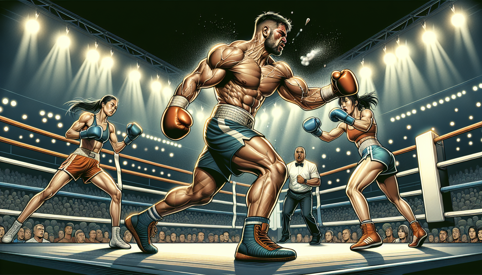 Omar Trinidad contre Mike Plania, Mizuki Hiruta contre Maribel Ramirez