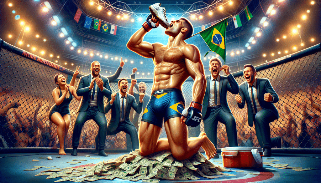 Tallison Teixeira fête sa prime de $50K avec un shoey après l’UFC 312