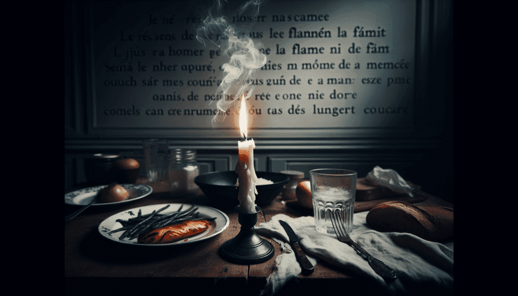 Je ne ressens plus la flamme ni la faim