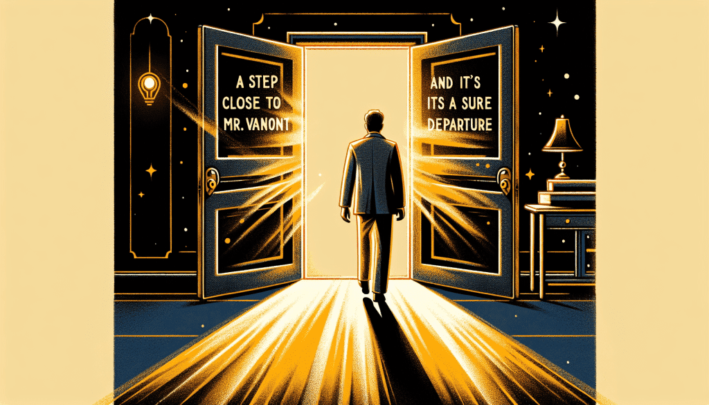 Un pas près de M. VanZant et c’est le départ assuré