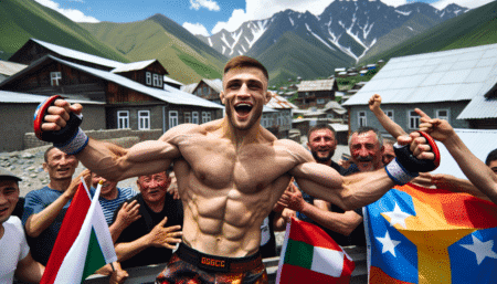 Magomed Ankalaev accueilli en héros de retour au Daghestan