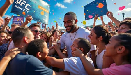 découvrez comment carlos prates a touché le cœur de ses fans en réalisant le rêve de patients atteints de cancer avant l'ufc kansas city. un acte de générosité et d'espoir qui illumine le monde du sport et inspire tous ceux qui luttent contre la maladie.
