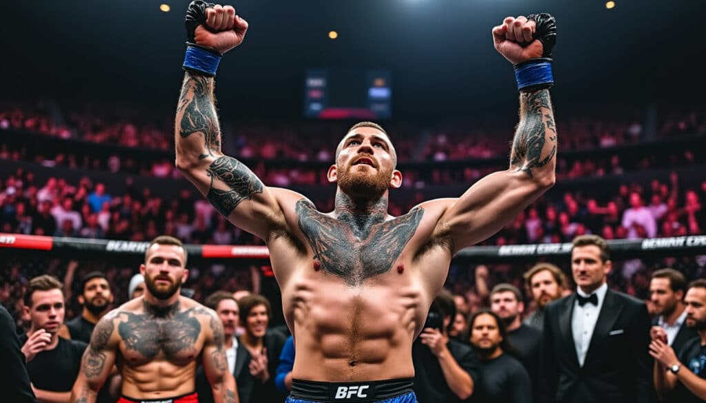 Conor McGregor loue un concurrent qui n’est pas qu’une star de la télé-réalité après sa victoire par KO lors de son premier match en BKFC découvrez comment conor mcgregor rend hommage à un concurrent qui transcende son statut de star de la télé-réalité, après sa victoire spectaculaire par ko lors de son premier combat en bkfc. un moment marquant qui redéfinit les attentes dans le monde de la boxe.
