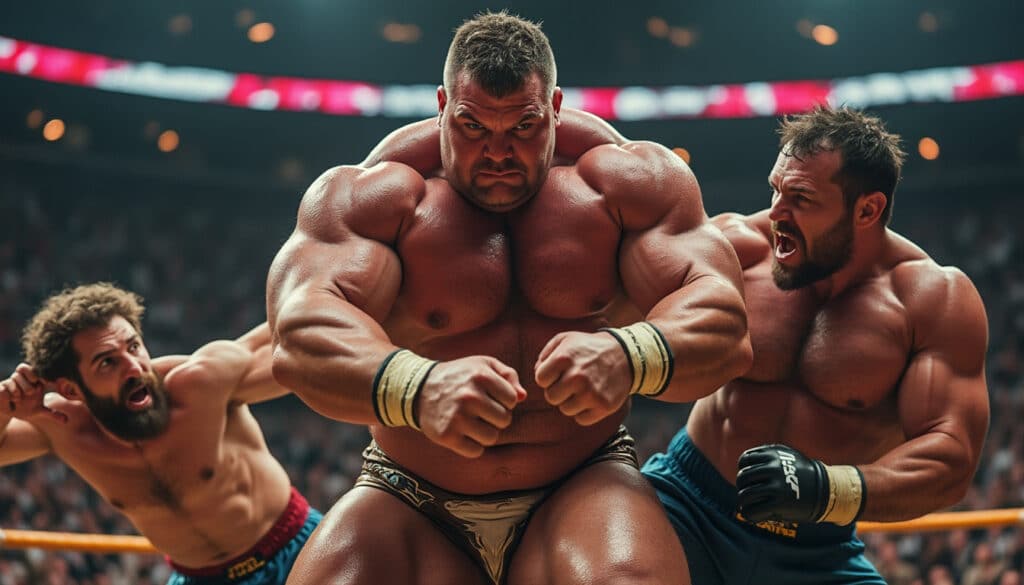 découvrez comment eddie hall, l'homme le plus fort du monde, a provoqué un ko spectaculaire avec un message en cinq mots lors d'un combat mma inattendu à deux contre un.