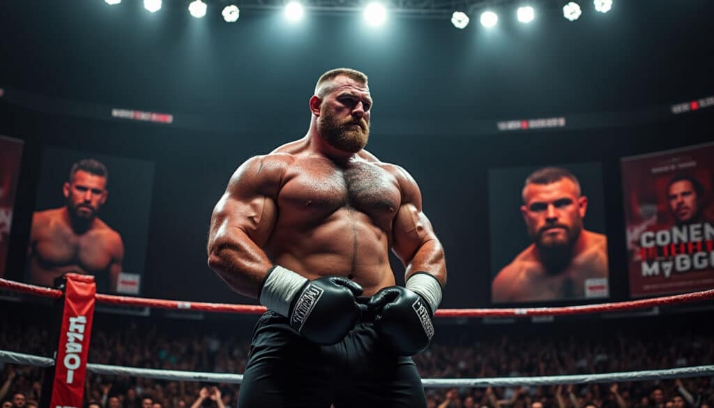 Eddie Hall se dit prêt à affronter Conor McGregor et fixe ses conditions pour son premier combat de boxe à mains nues eddie hall, champion du monde de traction, annonce sa volonté d'affronter conor mcgregor dans un combat de boxe à mains nues. découvrez ses conditions pour ce duel tant attendu et préparez-vous à un affrontement explosif entre deux titans du sport.
