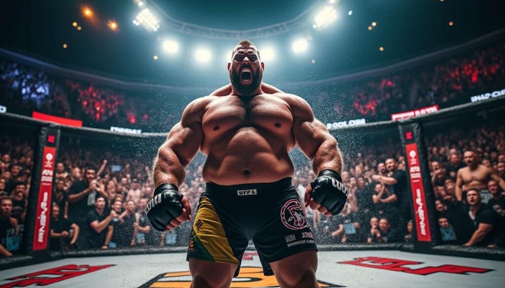 Eddie Hall s’impose en un éclair : une victoire décisive en 30 secondes lors de ses premiers pas en MMA découvrez comment eddie hall, la légende du strongman, a fait sensation lors de ses débuts en mma en s'imposant en seulement 30 secondes. une victoire éclatante qui marque le début d'une nouvelle carrière impressionnante dans les arts martiaux mixtes.