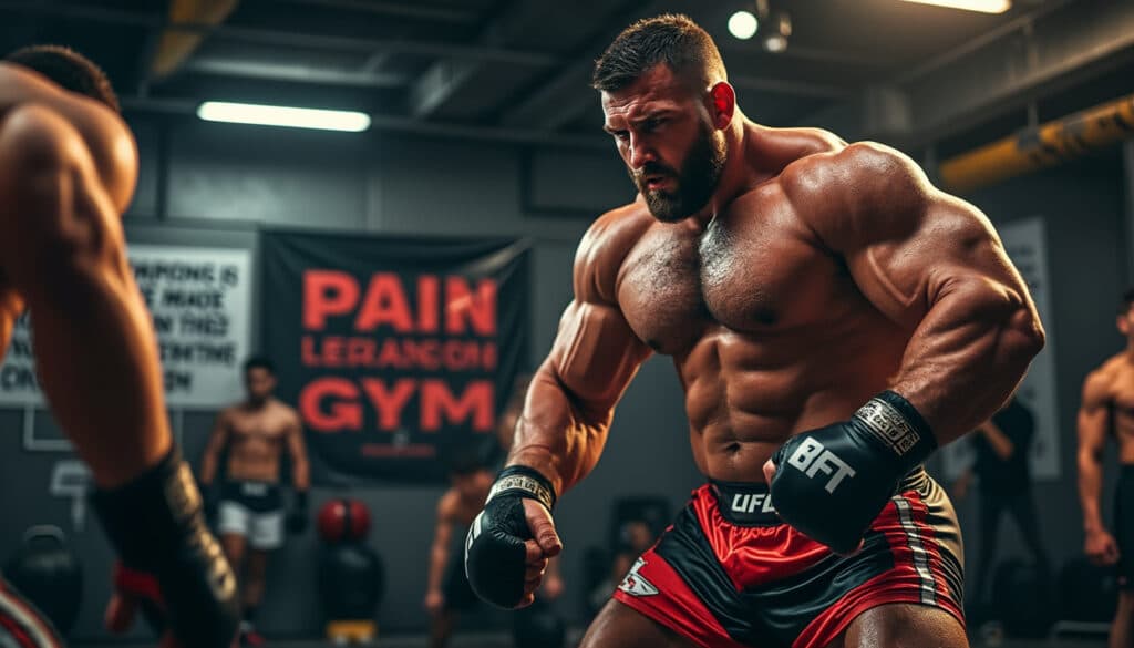 découvrez comment eddie hall, célèbre champion de force, a été victime d'un coup de pied retourné inattendu lors de ses entraînements intensifs en préparation de son premier match de mma. plongée dans les défis et les surprises de sa transformation sportive !
