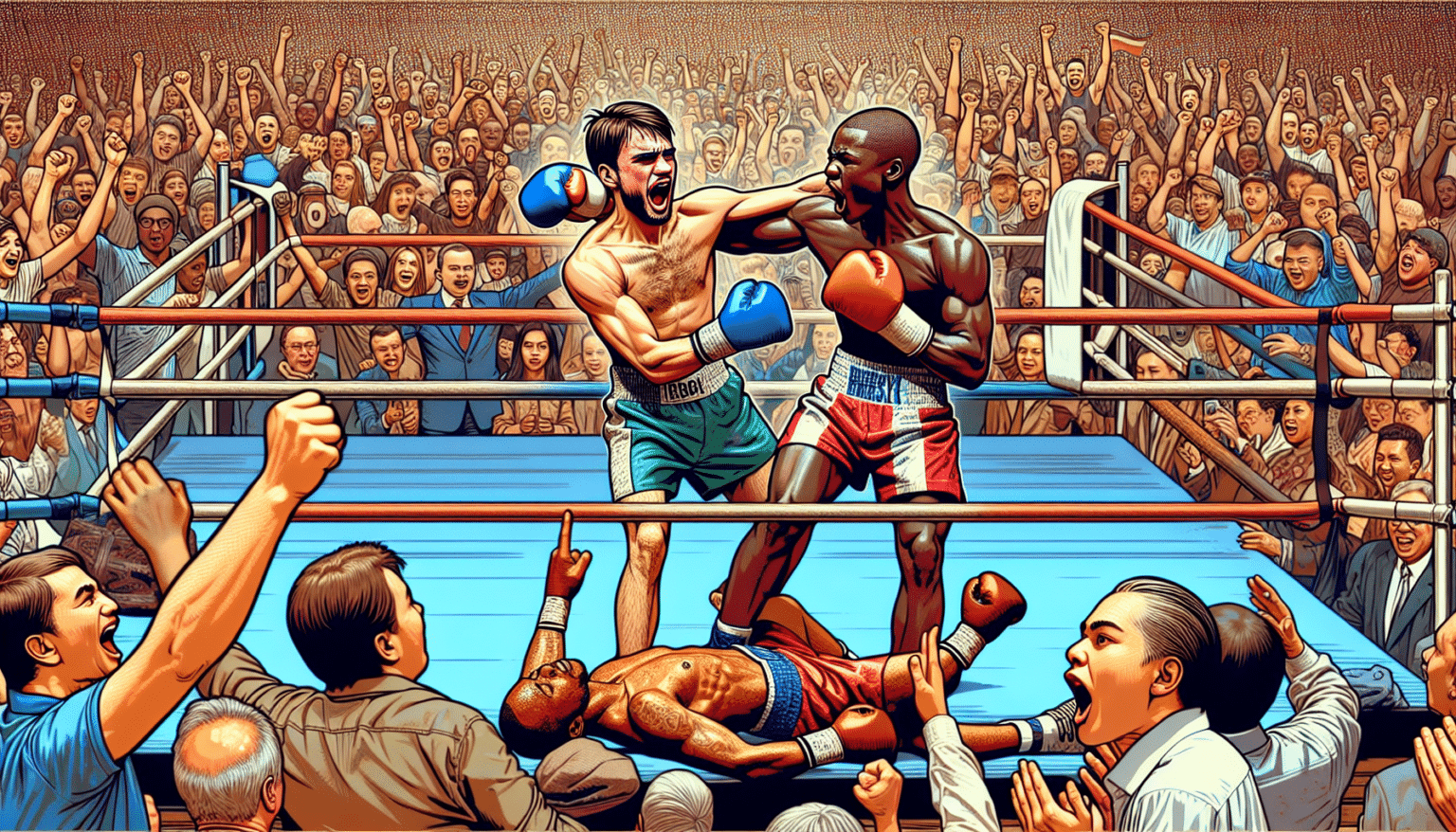 Janibek Alimkhanuly arrête Anauel Ngamissengue au cinquième round pour célébrer son retour au Kazakhstan.