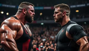 découvrez la rencontre inattendue entre eddie hall et mariusz pudzianowski, deux géants du monde de la force, avant leur affrontement tant attendu pour le titre de l'homme le plus fort du monde à 600 lb. plongez dans l'atmosphère électrique de cet événement marquant et les tensions palpables entre ces deux compétiteurs légendaires.