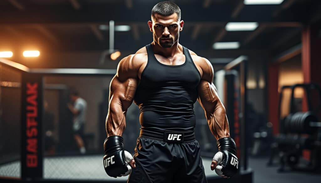 Ilia Topuria dévoile une impressionnante musculature avant de faire ses premiers pas chez les lightweight découvrez l'incroyable transformation physique d'ilia topuria alors qu'il se prépare à faire ses débuts dans la catégorie lightweight. une musculature impressionnante qui promet d'annoncer son arrivée en force sur le ring.