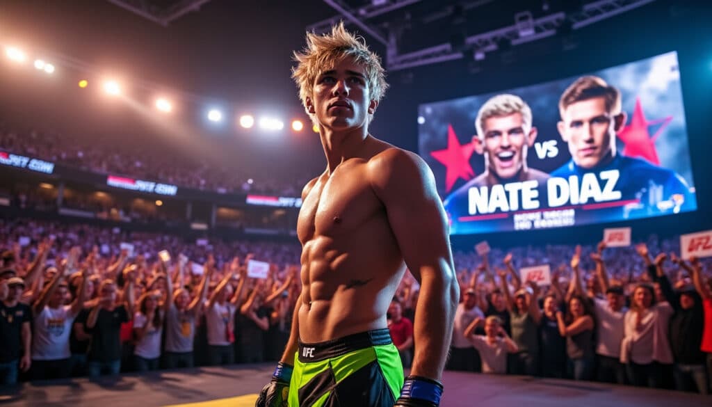 découvrez la date tant attendue du premier combat en mma de jake paul, qui met en avant une superstar comme adversaire. dans cette annonce explosive, jake ne manque pas d'accuser nate diaz de fuir le choc tant espéré. ne ratez pas tous les détails de cette lutte qui promet d'être mémorable !