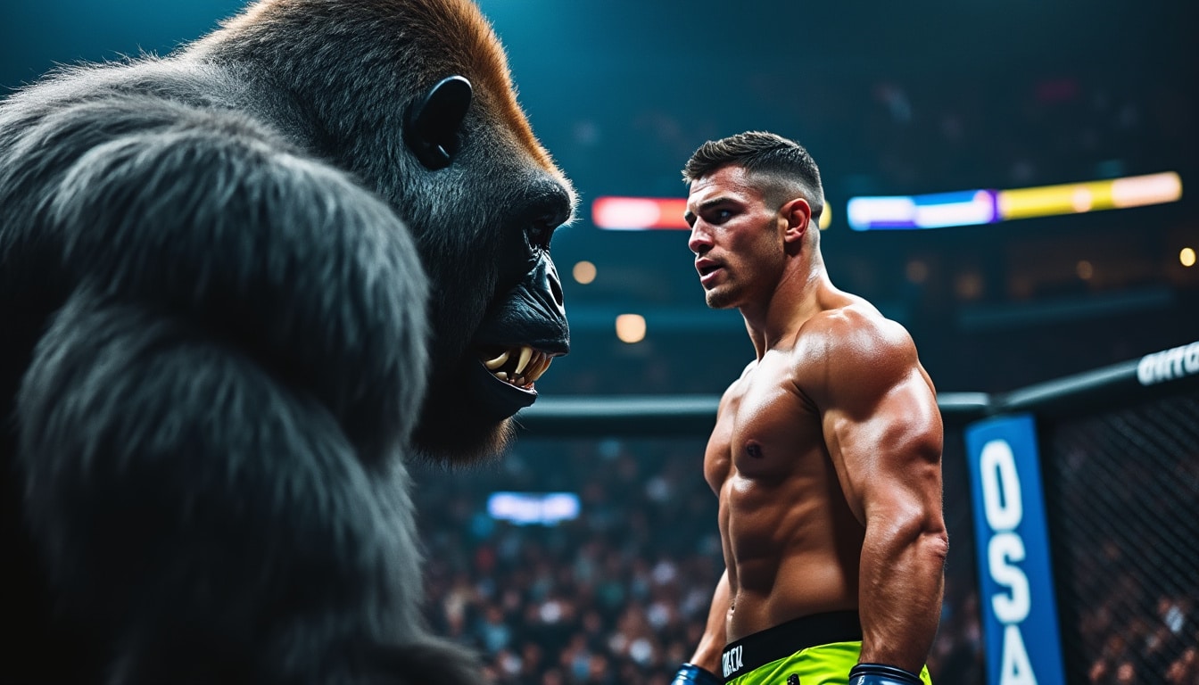 dĂ©couvrez merab dvalishvili, un combattant de l'ufc dont la puissance et l'endurance impressionnantes mettent Ă l'Ă©preuve mĂȘme la force d'un gorille de 270 kg. plongez dans son parcours exceptionnel et ses techniques de combat redoutables.