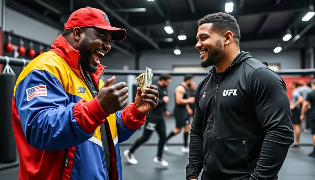 Quinton ‘Rampage’ Jackson dĂ©voile un pari hilarant avec Henry Cejudo alors qu’ils se prĂ©parent Ă coacher des Ă©quipes opposĂ©es lors de l’UFL 6 dĂ©couvrez le pari hilarant entre quinton 'rampage' jackson et henry cejudo alors qu'ils s'apprĂȘtent Ă coacher des Ă©quipes rivales lors de l'ufl 6. une compĂ©tition palpitante et pleine d'humour qui promet des moments inoubliables.