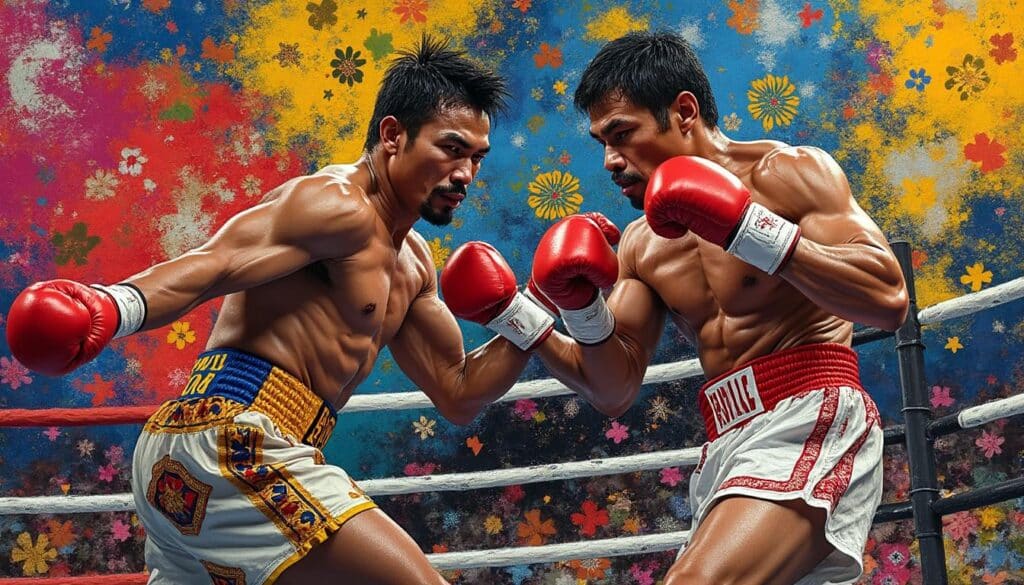 Alan David Picasso rejoint la carte de Mario Barrios et Manny Pacquiao découvrez l'ascension d'alan david picasso, qui fait son entrée sur la carte de combat aux côtés des légendes mario barrios et manny pacquiao. un événement incontournable pour les passionnés de boxe !