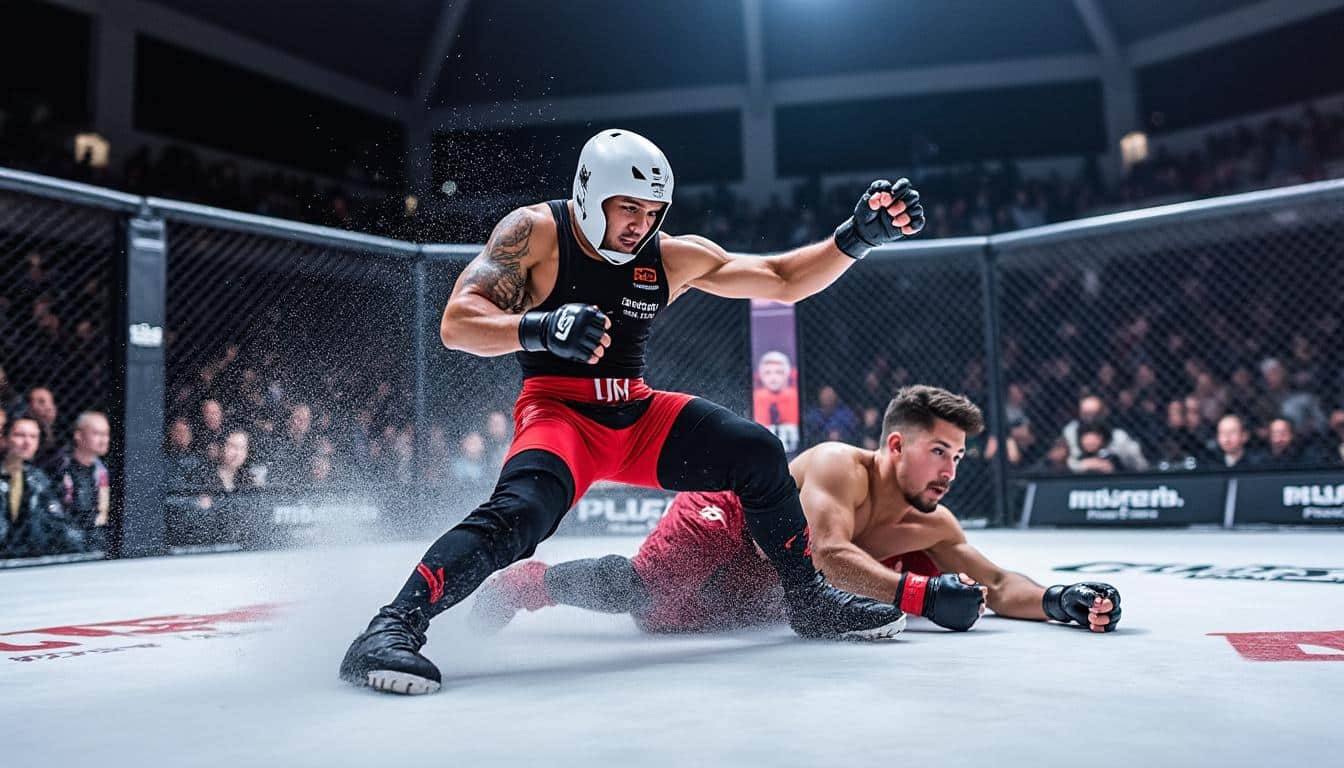 découvrez comment charles rosa, vétéran de l'ufc, démontre un talent prometteur en tant que combattant de hockey dans les ice wars de bkfc. plongez dans son parcours fascinant et les défis qu'il relève sur la glace.