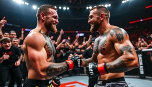 découvrez la réaction de conor mcgregor qui félicite ilia topuria aprÚs sa performance impressionnante lors de l'ufc 317. une victoire marquante qui souligne le talent émergent de topuria dans l'octogone.