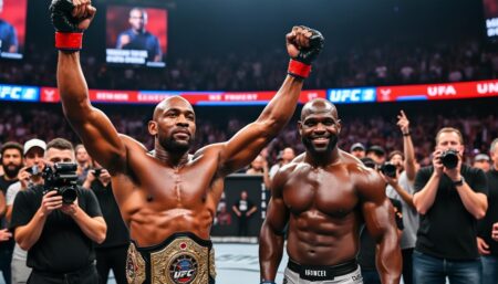 Daniel Cormier célèbre la carrière de son adversaire Jon Jones découvrez comment daniel cormier rend hommage à la carrière exceptionnelle de son rival jon jones, mettant en lumière les moments clés et l'impact de leur rivalité dans l'univers des arts martiaux mixtes.