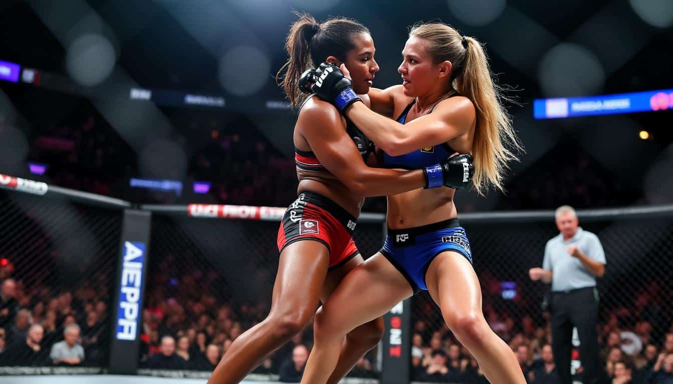 plongez au cĆur du choc entre julianna pena et kayla harrison Ă l'ufc 316, oĂč la championne olympique cĂ©lĂšbre son succĂšs aux cĂŽtĂ©s de dana white. dĂ©couvrez les temps forts de cet affrontement mĂ©morable et l'alchimie entre les stars du mma.