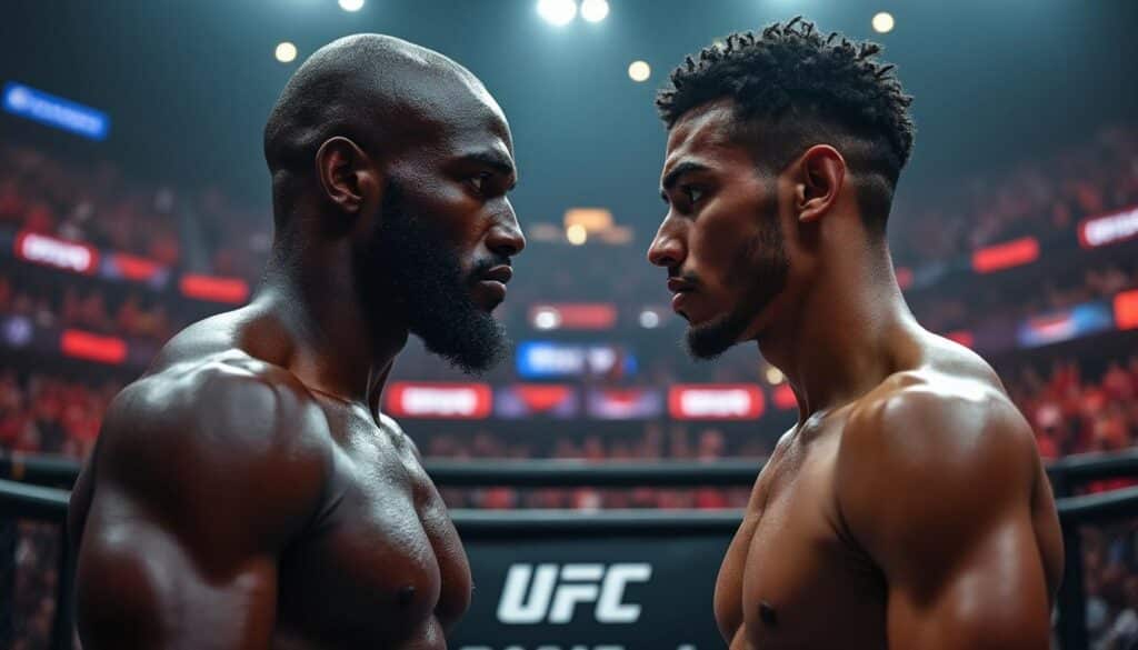 Kamaru Usman confronté à une jeune star prometteuse de sa catégorie découvrez le combat captivant entre kamaru usman, l'ancien champion welterweight, et une jeune étoile émergente de la division. une confrontation qui promet d'être riche en intensité et en talent, alors que usman défend son héritage face à la nouvelle génération.