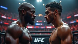 découvrez le combat captivant entre kamaru usman, l'ancien champion welterweight, et une jeune étoile émergente de la division. une confrontation qui promet d'être riche en intensité et en talent, alors que usman défend son héritage face à la nouvelle génération.