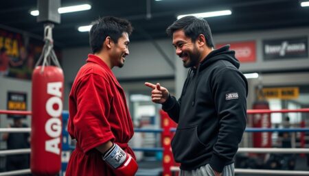 manny pacquiao, l'icône de la boxe, exprime son admiration pour naoya inoue, le boxeur actif qu'il considère comme son préféré. découvrez les raisons derrière ce choix et les qualités qui font d'inoue un combattant exceptionnel sur le ring.