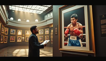découvrez manny pacquiao évoquer ses souvenirs marquants au sein du hall of fame, tout en ambitionnant d'écrire une nouvelle page légendaire de l'histoire de la boxe. plongez dans son parcours inspirant et ses aspirations futures.