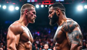 découvrez le choc tant attendu entre tom aspinall et ciryl gane ! plongez dans l'univers des arts martiaux mixtes et suivez les préparatifs de ces deux titans avant leur affrontement décisif. qui sortira vainqueur de ce duel épique ?