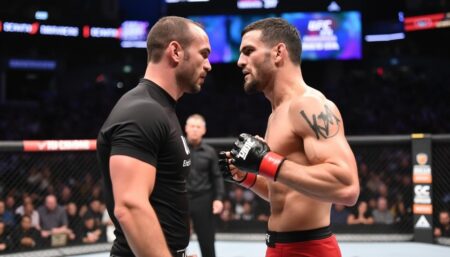 UFC 317 – Ilia Topuria lance un défi audacieux à Charles Oliveira découvrez comment ilia topuria défie charles oliveira lors de l'ufc 317. analyse des enjeux de ce combat palpitant et des stratégies des deux combattants dans cette confrontation tant attendue.