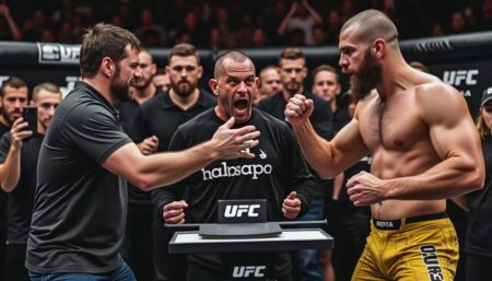 Un entraîneur écope d’un bannissement à vie après avoir agressé un coéquipier de Paddy Pimblett lors d’une scène chaotique durant la pesée découvrez comment un entraîneur a été condamné à un bannissement à vie suite à une attaque choquante envers un coéquipier de paddy pimblett lors d'une pesée tumultueuse. un incident qui soulève des questions sur la violence dans le sport.