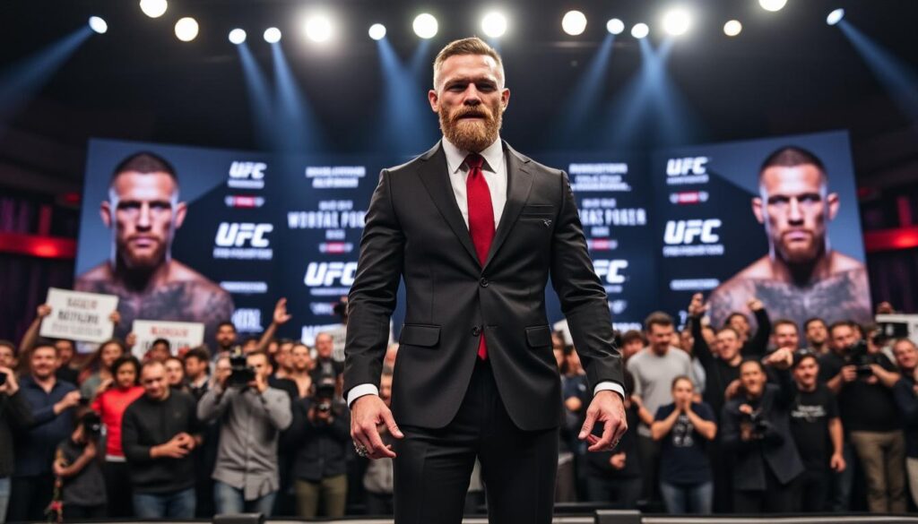 Conor McGregor annonce son grand retour avec une date ciblée découvrez les dernières nouvelles sur conor mcgregor et son retour tant attendu dans l'octogone. annonce de sa date de retour, révélations exclusives et ce que cela signifie pour l'ufc. ne manquez pas cette opportunité de suivre le chemin de la légende du mma vers un nouveau chapitre !